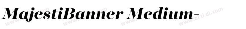 MajestiBanner Medium字体转换